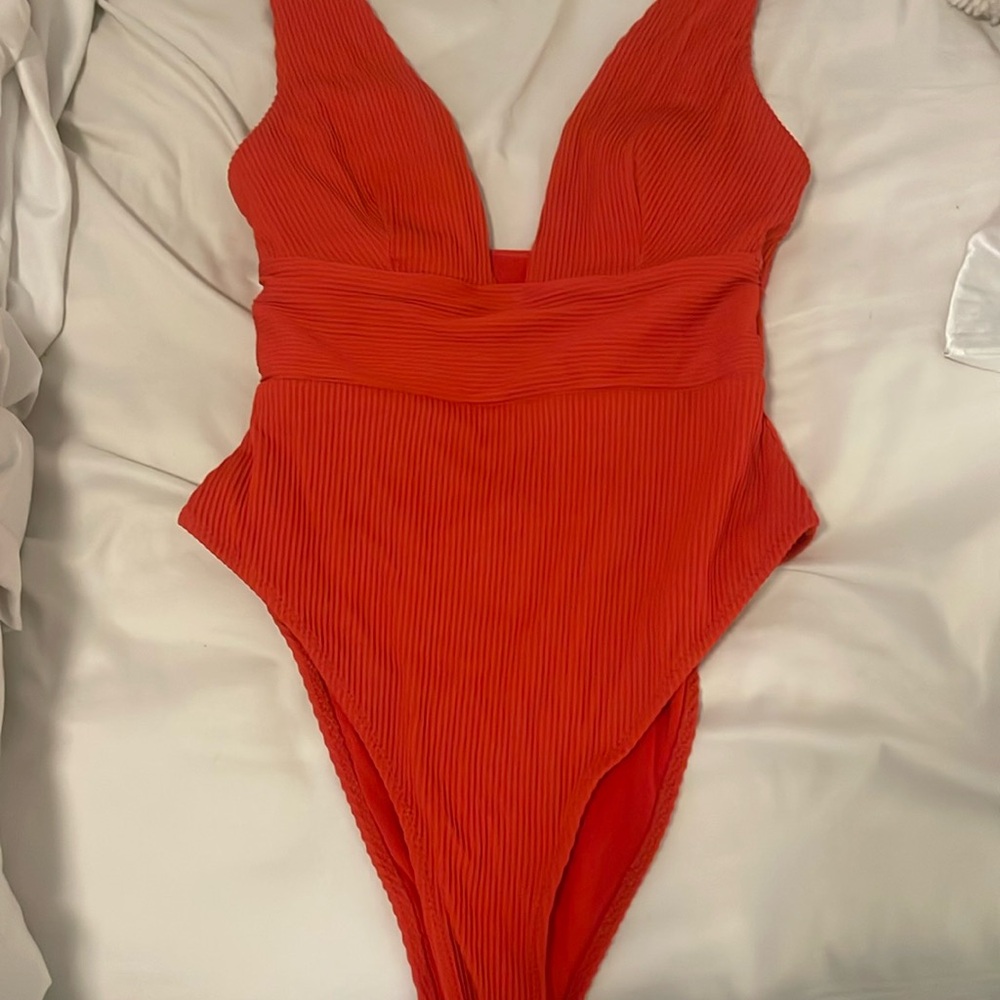 Red One-Piece Swimsuit